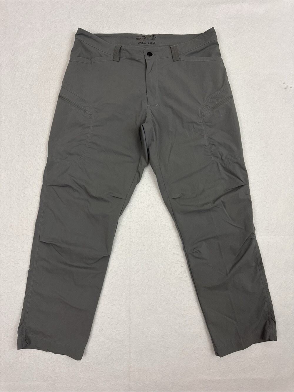 GORUCK Simple Pants Mens 34x30 Gray ToughDry Hiking Workwear USA Made Huckberry